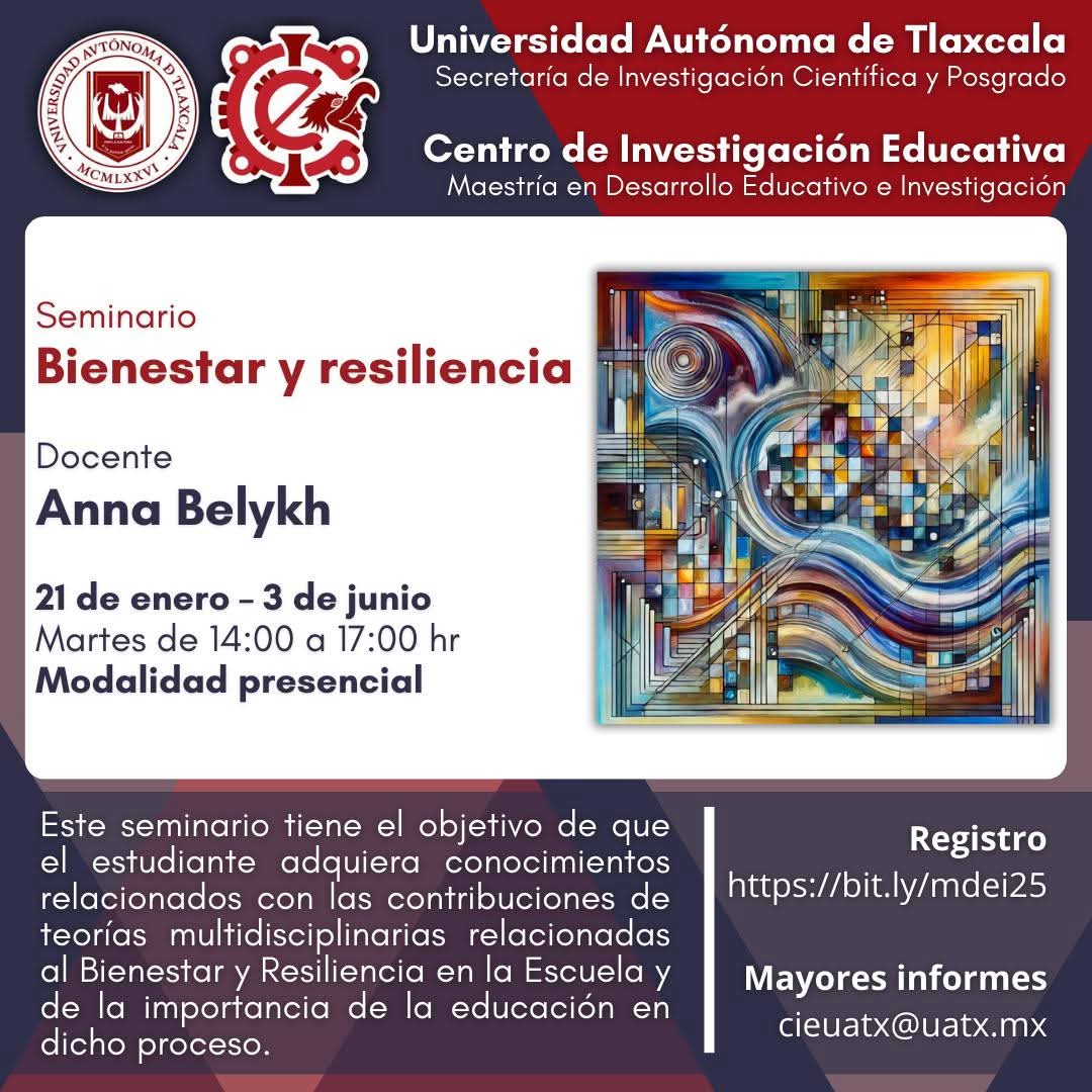Convoca la UATx al seminario 'Bienestar y resiliencia'